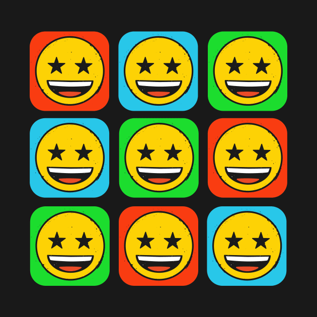 Emoji - Stars by Tee Cult