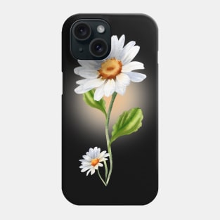 Watercolor Daisy Design Phone Case