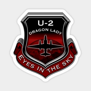 Red U2 Dragon Lady spy plane eyes inthe sky Magnet