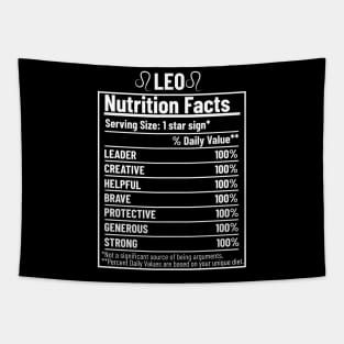 Leo Nutrition Facts Label Tapestry