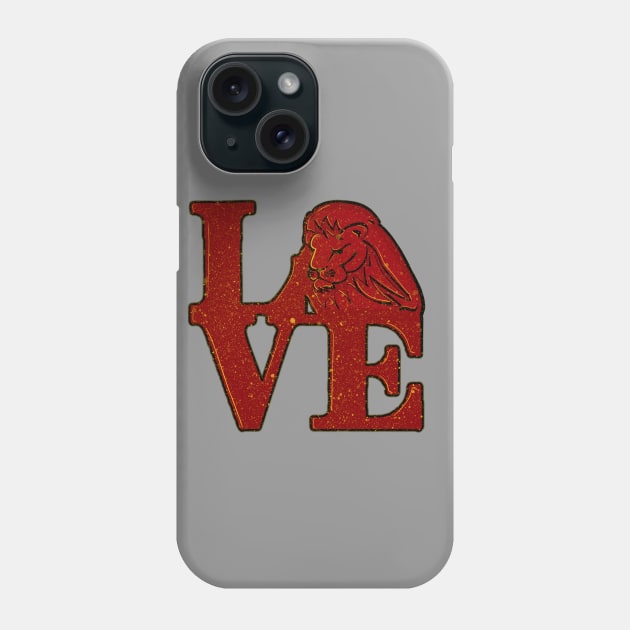 Bryan Lion Love Phone Case by Tatted_and_Tired