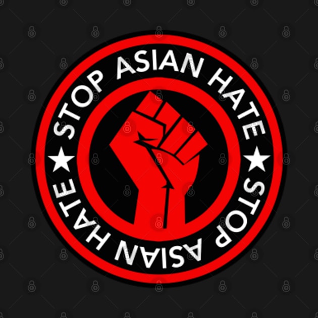 Stop Asian Hate - RED Fist by skittlemypony