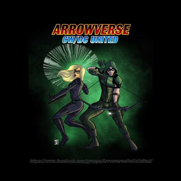 Green Arrow and Black Canary by AQUAFAN77