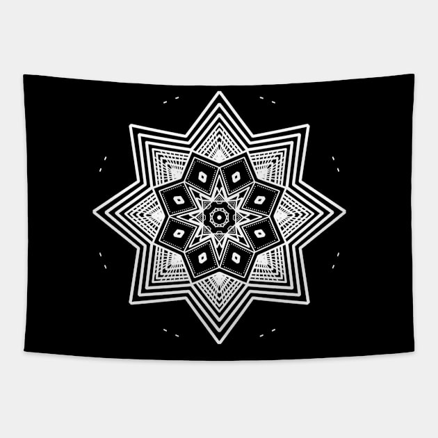 MANDALA MAGIC CIRCLE033 Tapestry by B&E