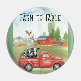 Farm Animal Family A Pin