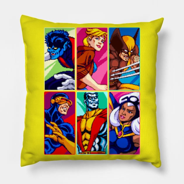 Mutant Team Pillow by winsarcade