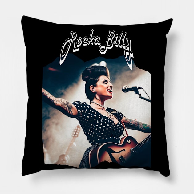 Rockabilly Pillow by MckinleyArt