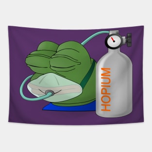 Pepe Hopium Tapestry