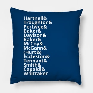 All 13 Doctors, plus Hurt Pillow