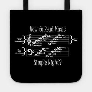 Reading Music Tote