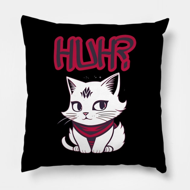 Huh? Pillow by r.abdulazis