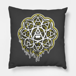 Anarcho Flower Black N' Yellow Pillow