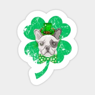 Funny Bulldog lover for irish Magnet