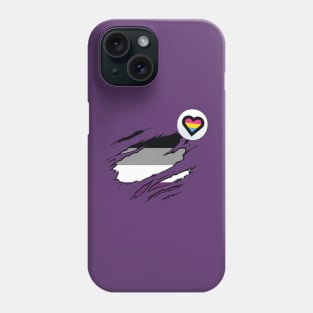 Pansexual/Asexual Pride Phone Case