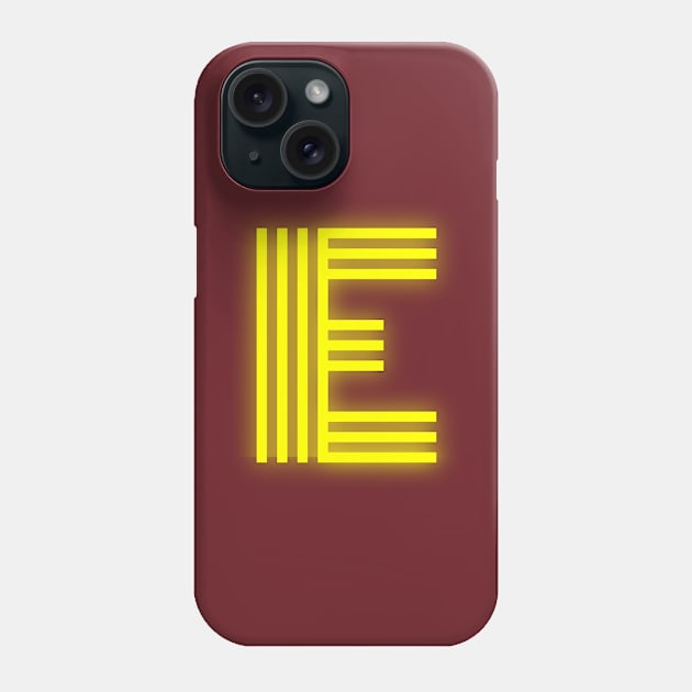 Letter E Letter Art Phone Case by EKSU17