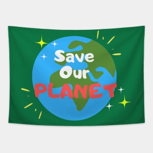 Save Our Planet Tapestry