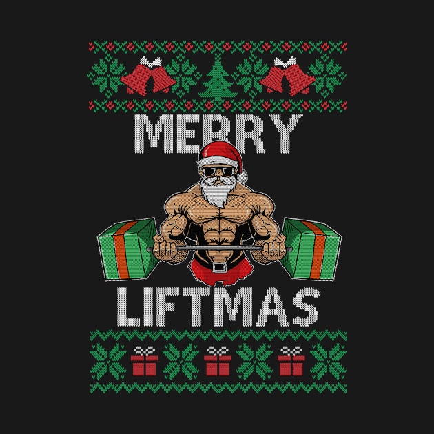 Merry Liftmas Christmas Xmas Fitmas Fitness Santa Holiday 6 by SloanCainm9cmi