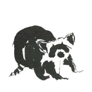 Raccoon Doodle T-Shirt