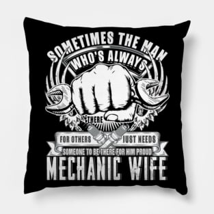 Being A Wife Aircraft Mechanic Pillow