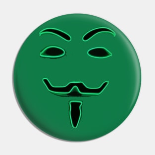 green face Pin