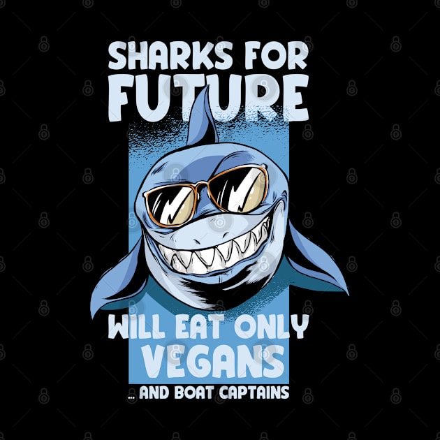 Funny Vegan Shark Lover Climate Activist Parody by Emmi Fox Designs