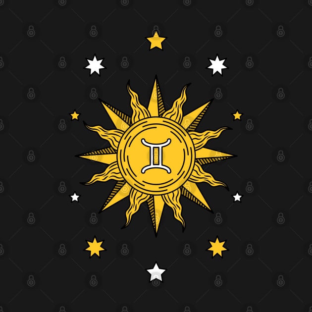 Gemini Sun - Astrology Zodiac Sign - Born in May and June Birthday Gift - Mercury Tarot Card by Ranggasme