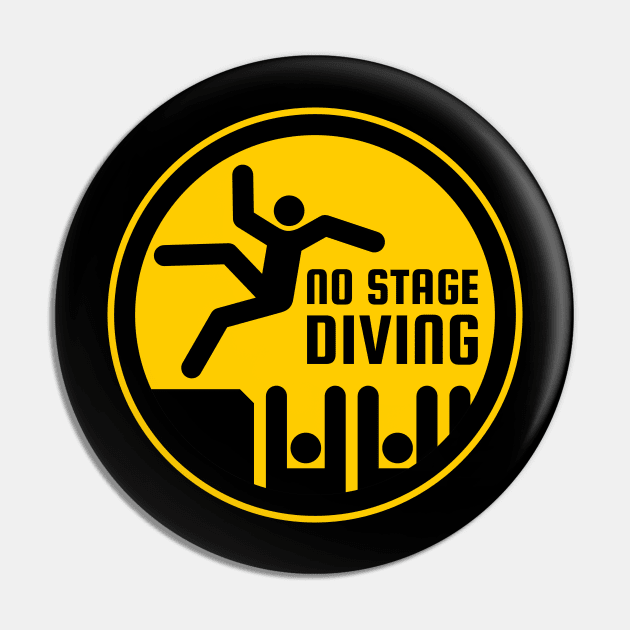 "No Stage Diving" Emblem Pin by yulia-rb