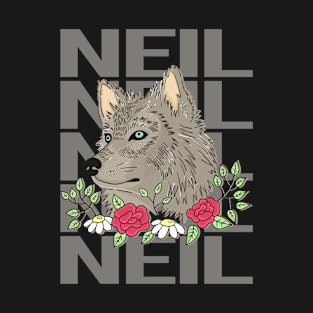 Wolf Head - Neil Name T-Shirt