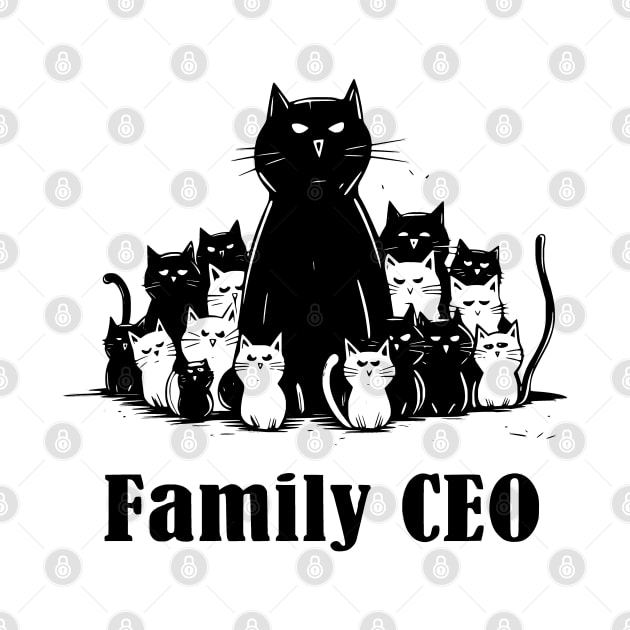 Family CEO Mother Day Funny Mom Gift Cats Lover by Kibo2020