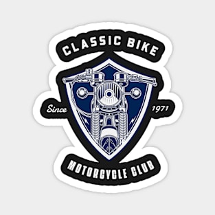 Classic Bike Motorcycle Club Magnet