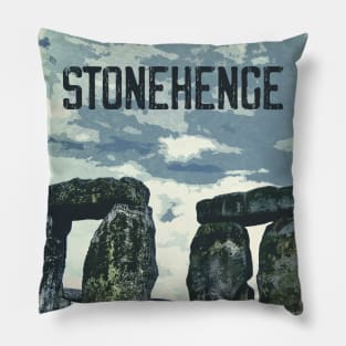 Stonehenge, England ✪ Vintage style poster Pillow