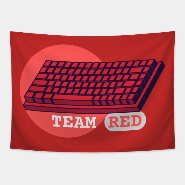 Keeb Team Red Tapestry by crawlspace