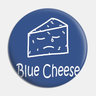 Blue Cheese White Pocket Pin