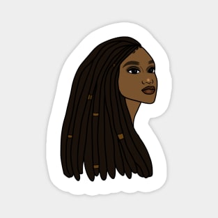 Rasta Woman African Afro Melanin Jamaican Magnet