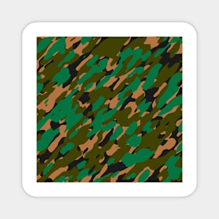 Green Olive Camouflage Magnet