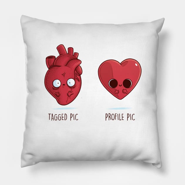 Tagged Pic - Profile Pic Pillow by Naolito