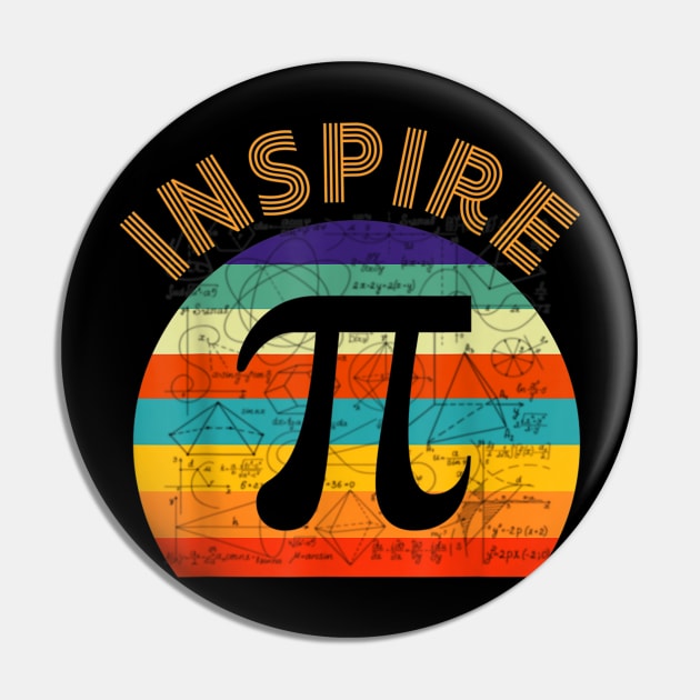 Inspire Pi 314 Math Teacher Pi National Day Funny Gift Pin by FONSbually