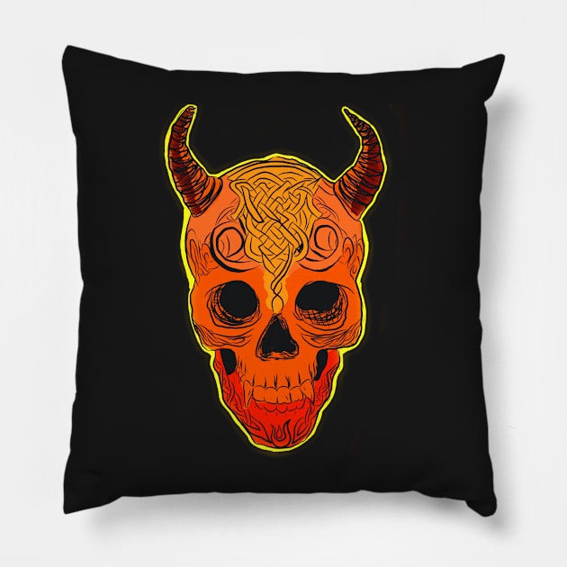 A Devil of a Time Pillow by laceylschmidt