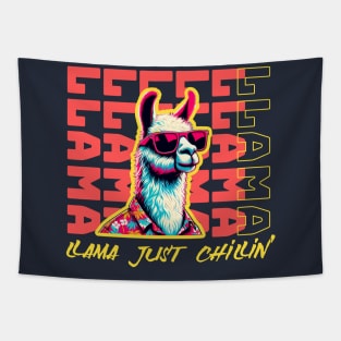 Llama with sunglasses Tapestry