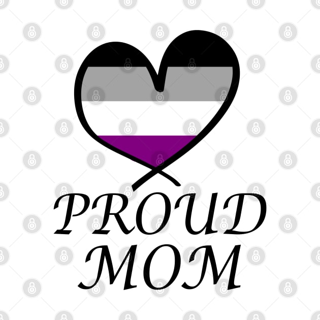 Proud Mom LGBT Gay Pride Month Asexual Flag by artbypond