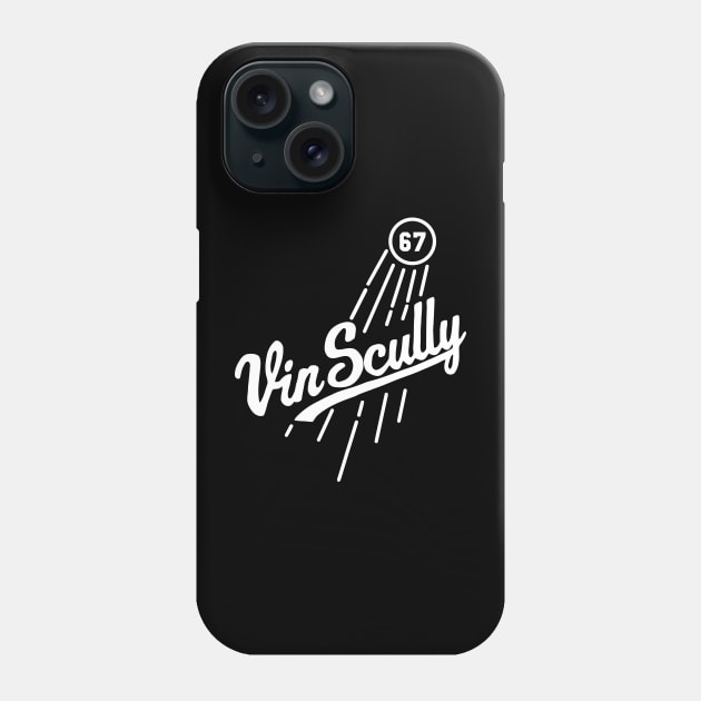 Vin Scully Microphone Phone Case by The Dare