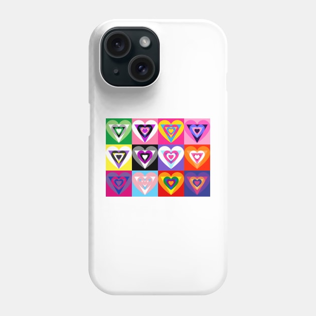 Pride hearts Phone Case by Annka47