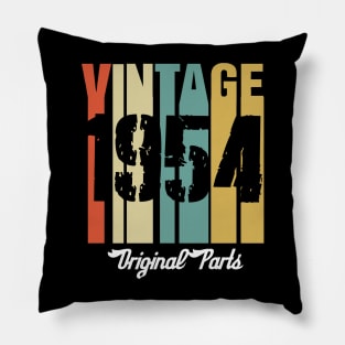 Vintage 1954 Original Parts Retro Vintage Birthday Gifts 66s Pillow