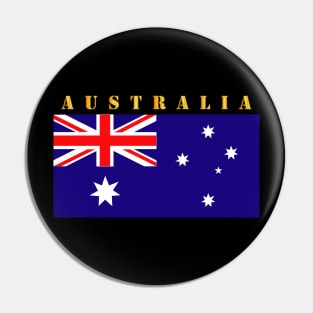 Flag - Australia w Txt Pin