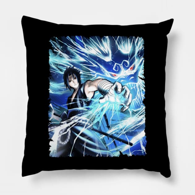 SASUKE UCHIHA MERCH VTG Pillow by xsmilexstd