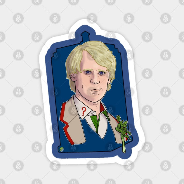 The Fifth Doctor Magnet by ArtOfTheNerd