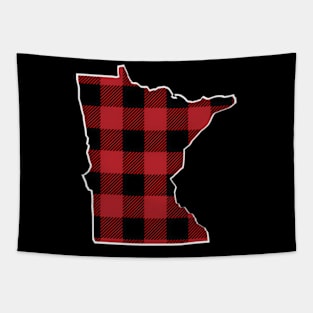 Minnesota Checkered Buffalo Plaid Tapestry