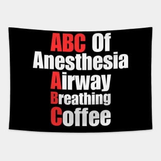 ABC Of Anesthesia Airway Breathing Coffee Tapestry