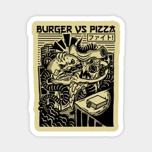 Burger vs Pizza Magnet