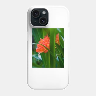 Orange Brilliance Peeking Out Between The Leaves Phone Case